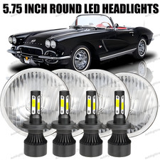 5.75 5-34 Inch Led Headlights Hilo Beam 6000k For Chevy Corvette 62-82 4x Dot 5.75 5-34 Inch Led Headlights Hilo Beam 6000k For Chevy Corvette 62-82 4x Dot