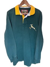 Vintage Cotton Traders Men’s South Africa Springboks Rugby Jersey Long Sleeve XL