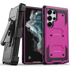 For Samsung Galaxy Heavy Duty Shockproof Phone Case Cover With Belt Clip Holster