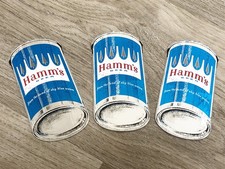 1960s HAMM'S CHROMIUM ICE COLD BEER SIGN STICKER MINT UNUSED SUPER RARE