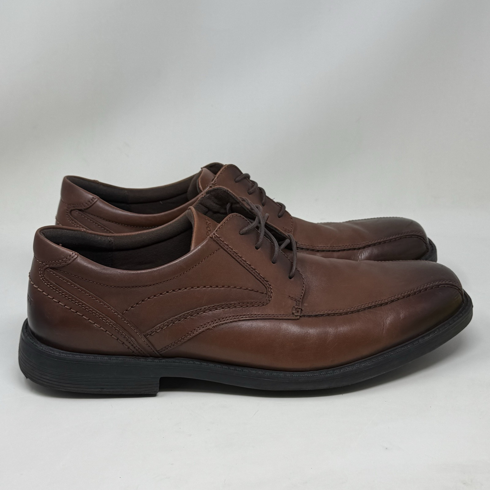 SAOLA Scarpe derby Rockport Leader 2 uomo 16 M pelle marrone grembiule punta business casual