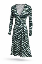 Diane von Furstenberg x Target Wrap Dress Size S Green Blue