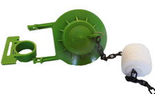 2.5 inch Solid Poly Rubber Toilet Flapper with Over flow tube attachment  Buoy