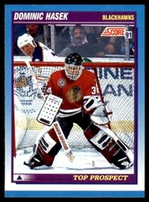 1991-92 Score Canadian #346 Dominic Hasek Rookie RC