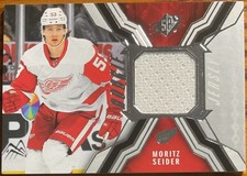 2021-22 SPx Rookie Jerseys Moritz Seider #RJ-SE Detroit Red Wings