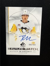 24-25 UD SP Authentic Hockey Future Watch Auto 165 Rutger Mcgroarty /999