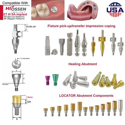 Dental Healing/Locator Abutment & Impression Transfer Fit Osstem Hiossen lmplant