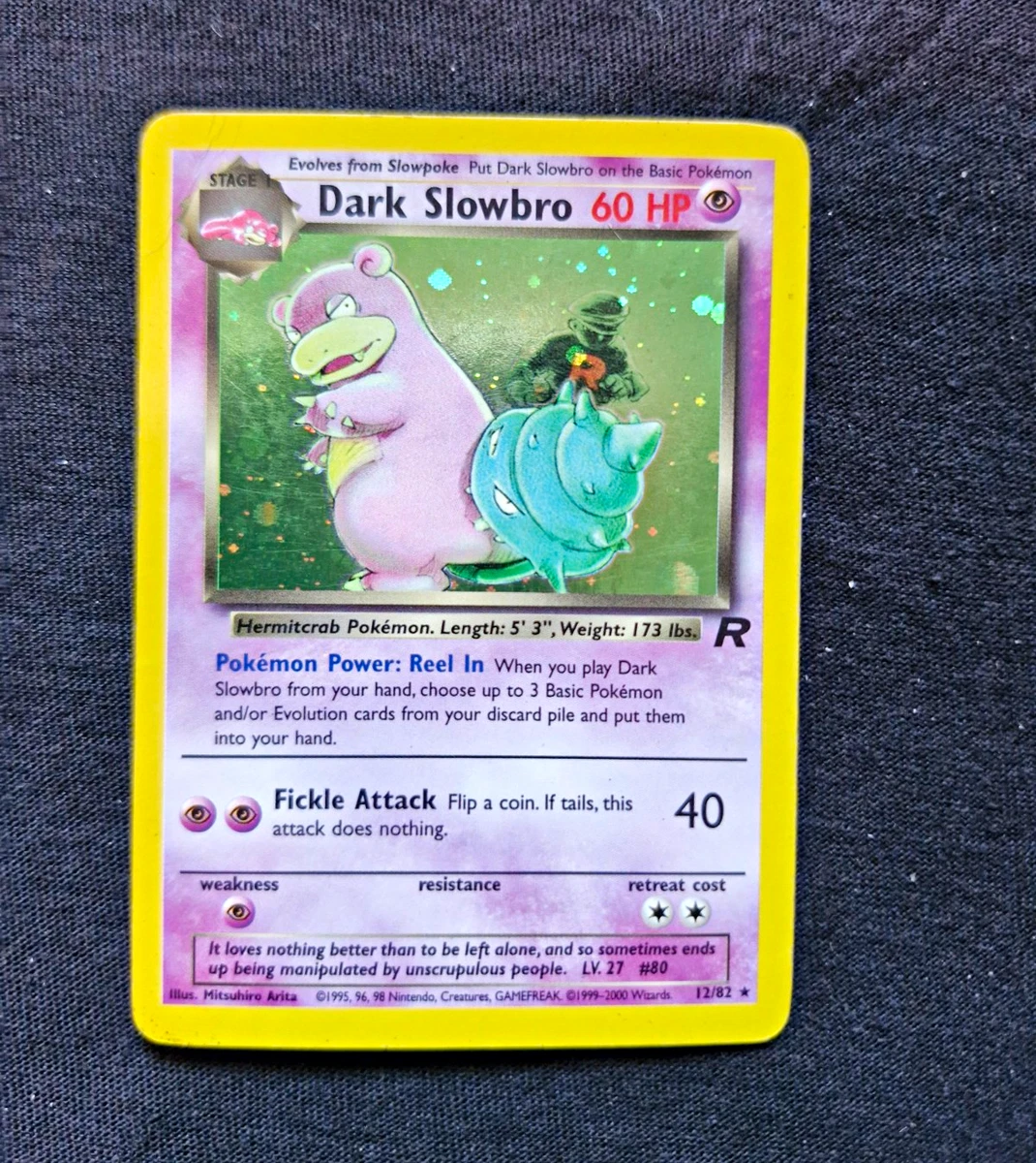 DARK SLOWBRO 12/82 わるいヤドラン 英語版ポケモン Dark Slowbro for sale | eBay UK