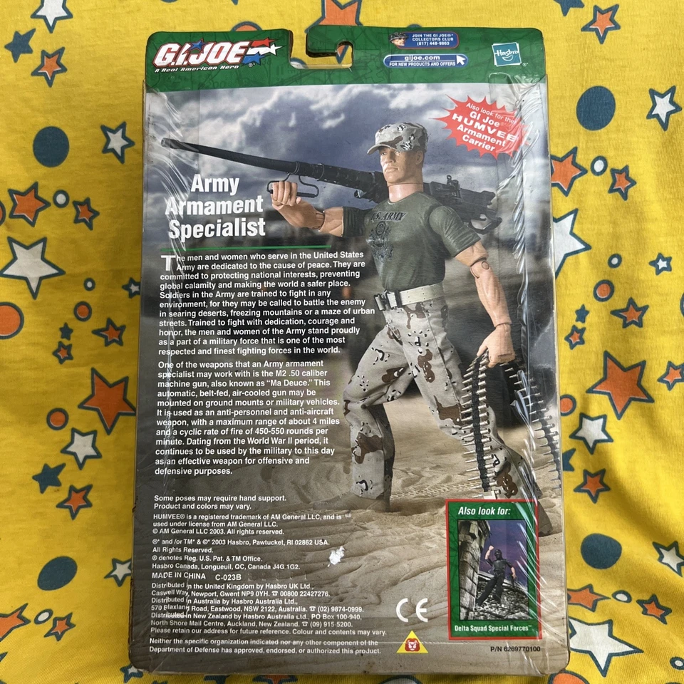 GI Joe Army Armament Specialist 12" African American Action Figure Hasbro 2003 - Image 4 of 4