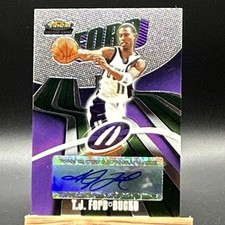 Topps 2003-04 Finest T.J. Ford #170 Autographed Serial Milwaukee Bucks NBA