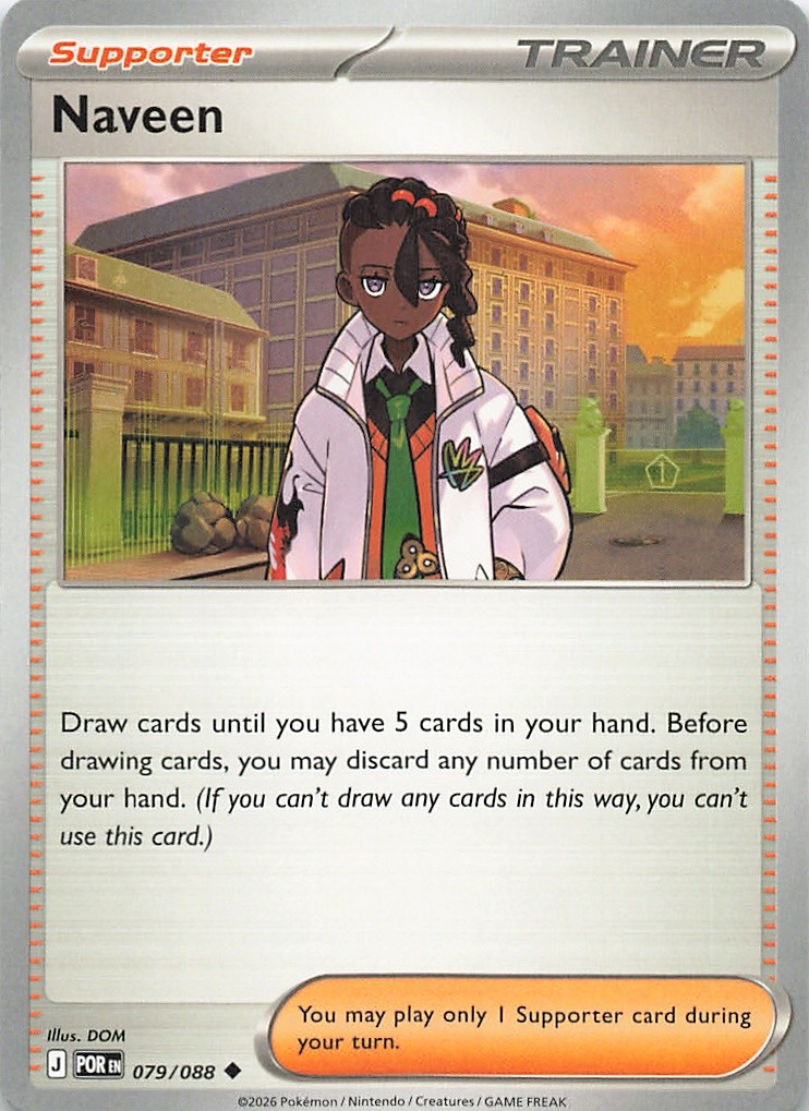 Naveen 079/088 Uncommon Perfect Order Pokemon Near Mint