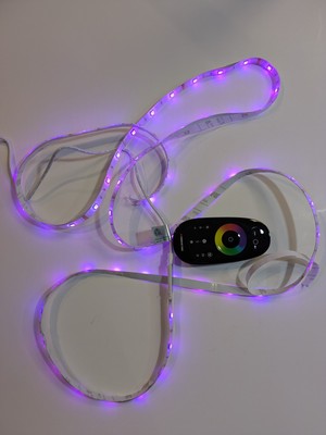 Monster Illuminessence 5V DC 7W LED Strip Multi-Color Remote Mood Light Kit 6.5'