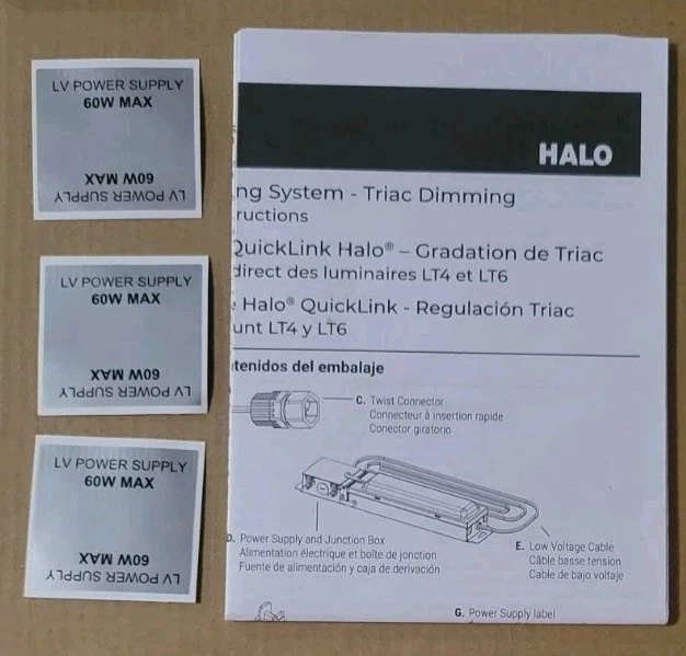 HALO QuickLink Low Voltage, 4 in. Selectable CCT 2700-5000K 600 Lumens - Image 2 of 4