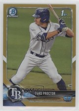 2018 Bowman Draft Chrome Gold Refractor /50 Ford Proctor #BDC-105 6gz