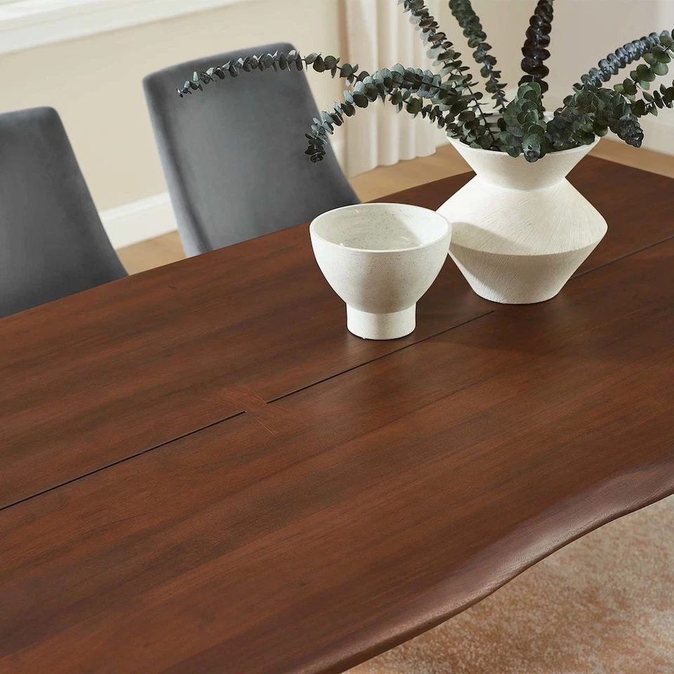 Ardor 74" Live Edge Acacia Wood Acacia Wood Dining Table - Image 2 of 4