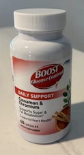 BOOST Glucose Control Daily Support Supplement 60 Capsules Exp:03/2027