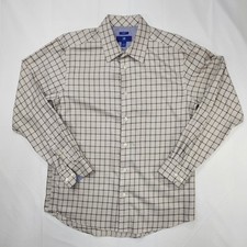 Egara Men  s Large Dress Shirt Slim Fit Blue Long Sleeve Professional Non Iron