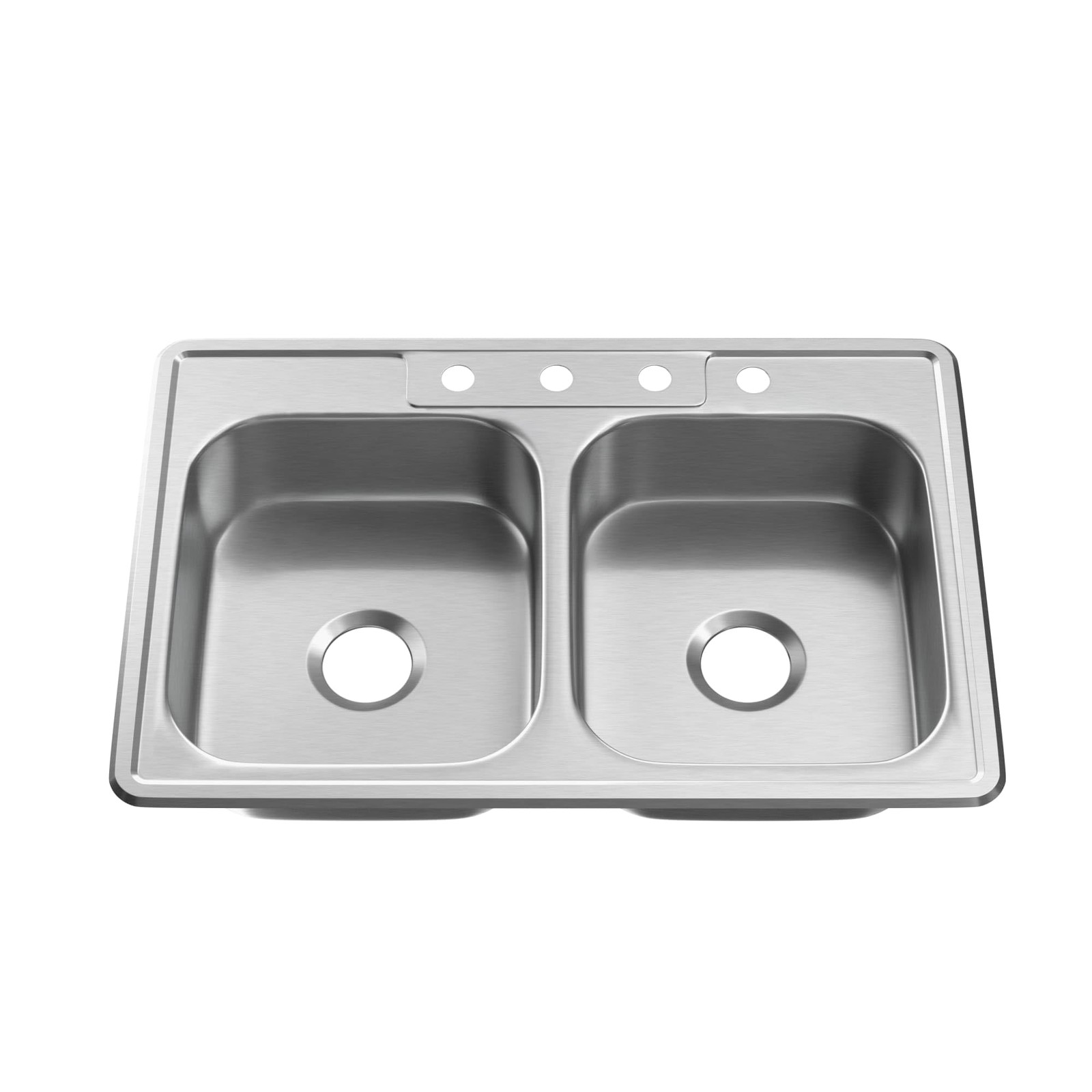PFSR332274A Bealeton 33 Drop In Double Basin Stainless Steel Kitchen Sink - S...