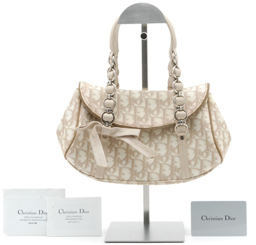 Rare size* Dior Romantic Handbag Beige