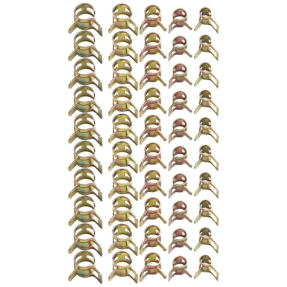 60Pcs 6 Sizes Auto Car Spring Clip Fuel Oil Water Hose Pipe Tube Clamp Fastener - Image 2 of 4