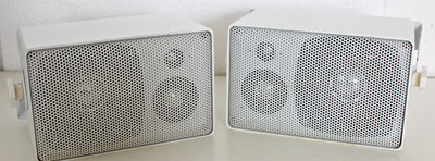 2x Monacor MKS-50/WS 3-Wege Stereo Lautsprecher - Weiß - 8.2 166 S3