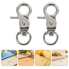 20Pcs Reusable Stainless Steel Bird Cage Door Lock Buckles Silver Metal Clips