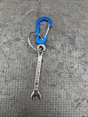 #ad Sears Craftsman USA Ignition Wrench Key Chain Ring 9 32” Novelty Blue 42326 $11.00