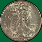 1943 Walking Liberty Half Dollar Brilliant Uncirculated BU Coin #41448
