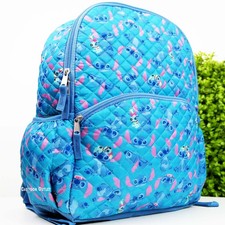 Disney Lilo Stitch Quilted Large School Backpack 16 inch Book Bag New