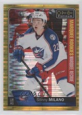 2016-17 O-Pee-Chee Platinum Marquee Rookies Seismic Gold 11/50 Sonny Milano ku3
