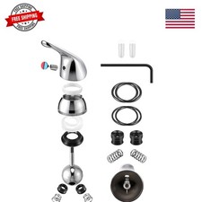 Faucet Repair Kit with Handle, Compatible with Delta/Peerless RP44123, Ball, ...