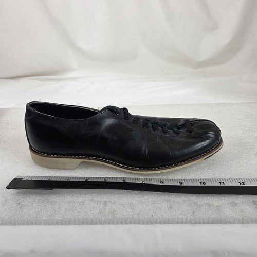 Zapatos de boliche vintage HYDE para hombre talla 11 cuero negro con cordones charol clásico años 60 - Imagen 14 de 16