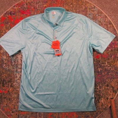 Greg Norman Polo Shirt Men XXL Green Technical Performance Play Dry Golf NEW NWT
