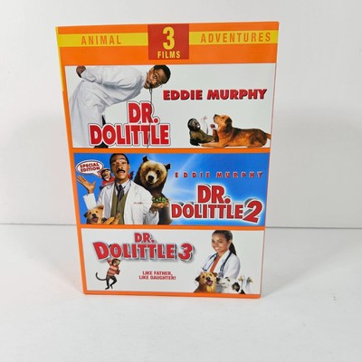 Dr Dolittle 3 Movie Collection DVD Set Eddie Murphy Kyla Pratt Boxed Set