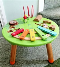 carousel wooden activity table