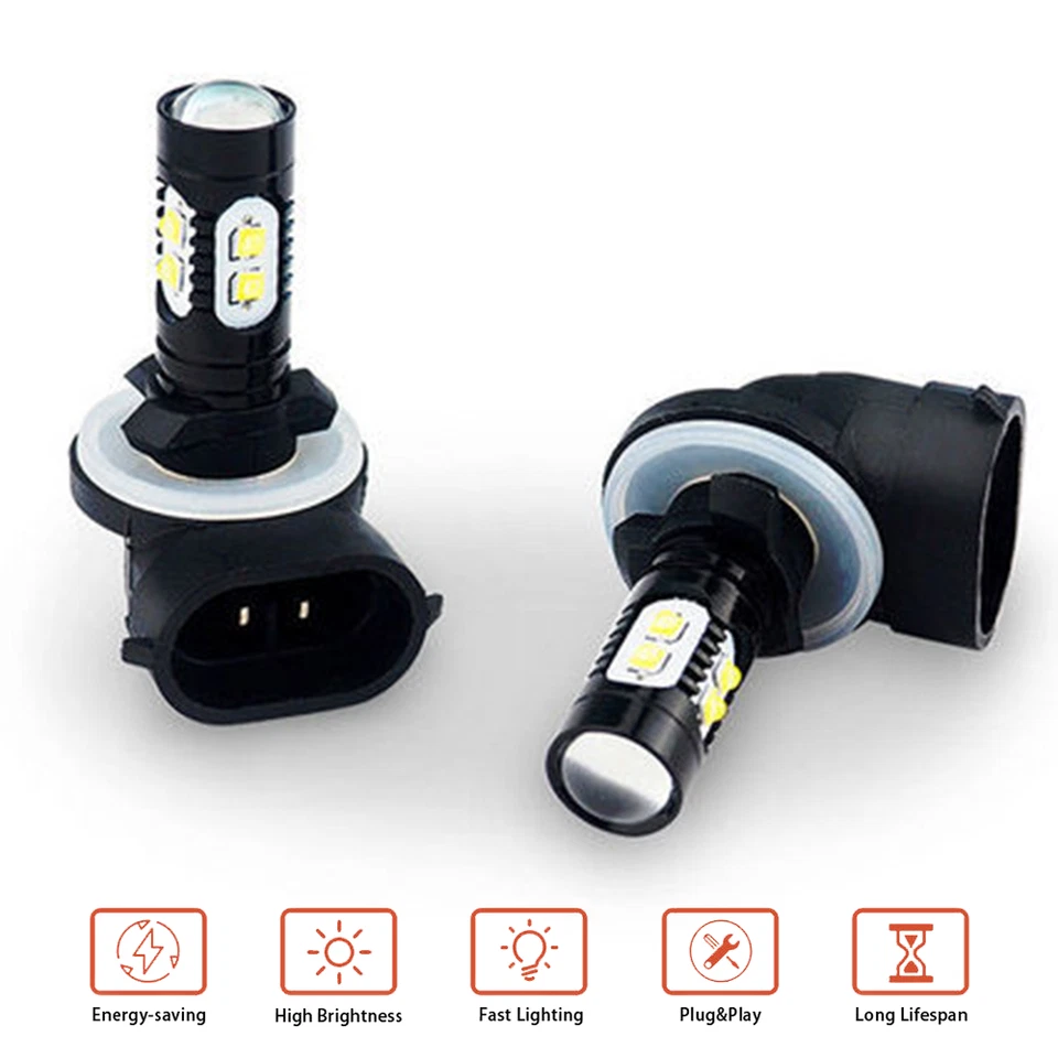 For Hyundai Elantra 2013-2018 Combo LED Headlight Hi Lo Beam Fog Light 6PC Bulbs - Image 2 of 4