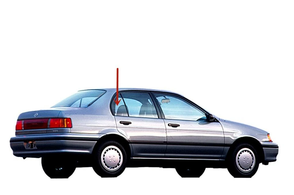 Fit 1991-1994 Toyota Tercel 4D Sedan Passenger Side Right Rear Vent Glass Window Foto 2 de 4