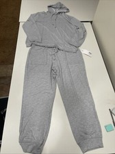 Softies Ultra-Dream Hooded Jogger Set Heather Grey XL