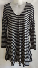 NWT Express Gray and Black Long Sleeve Dress ~ Size Small
