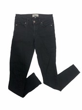 Paige Skyline Skinny Peg Black Stretch Jeans Size 26 USA MADE