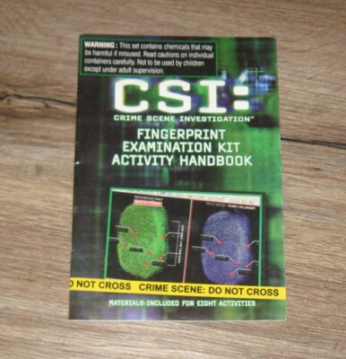 CSI Fingerprint Examination Kit Activity Handbook