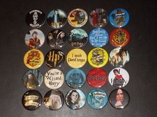 Harry Potter Buttons /  Pins Set Of 25