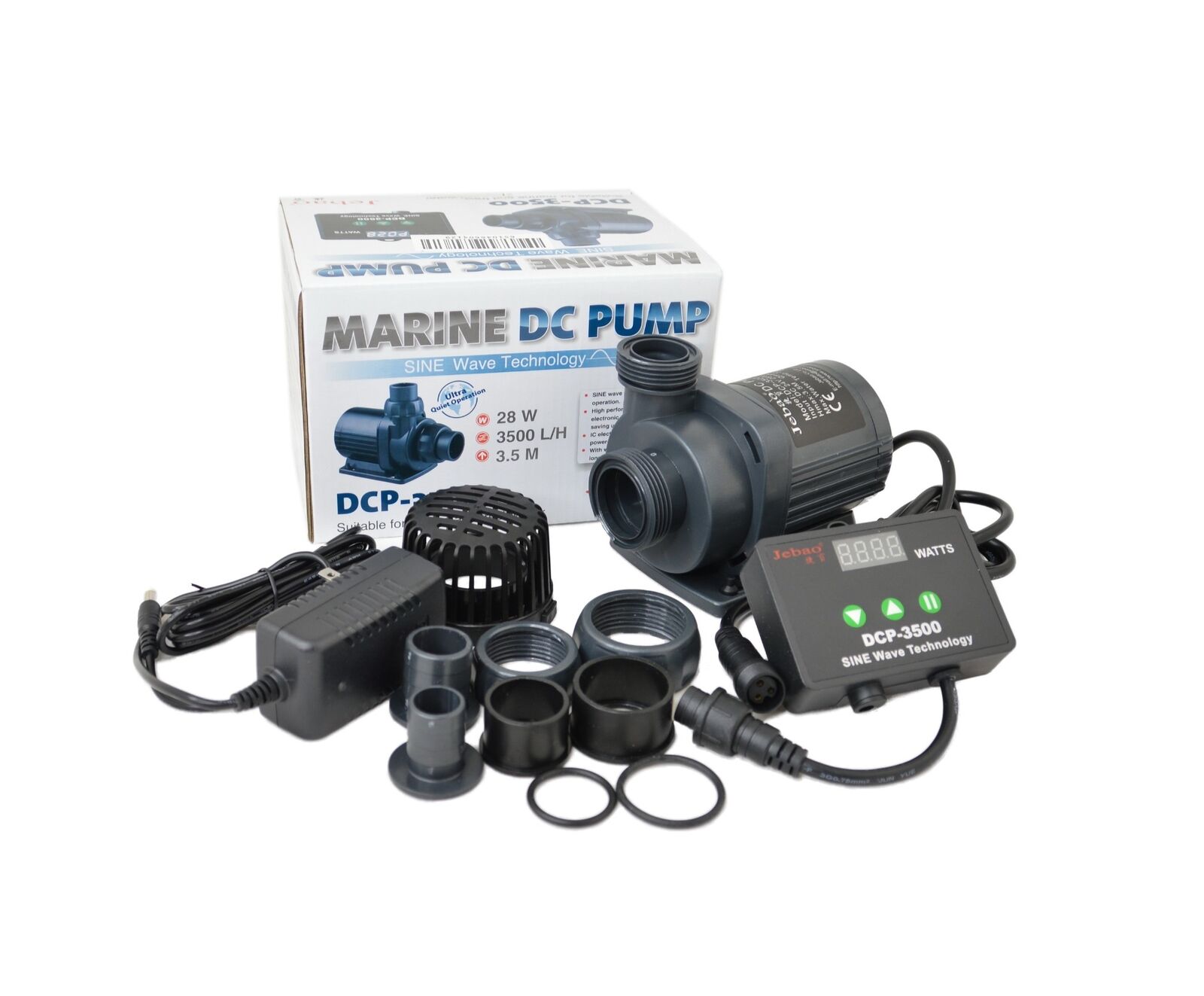 2018 New Jebao DCP-3500 Marine Controllable Water Return Pump Max Flow 925GPH