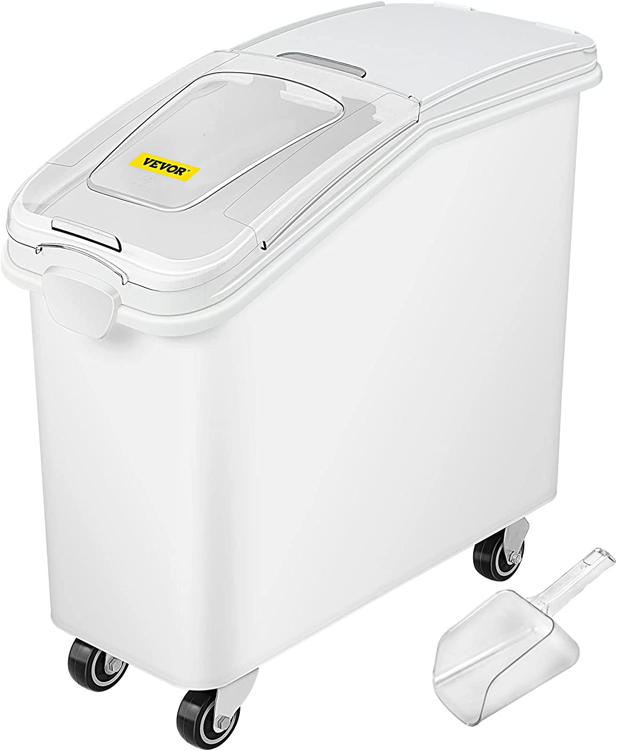 21 Gallon Mophorn Ingredient Bin with Scoop and Sliding Lid for 400 Cups  