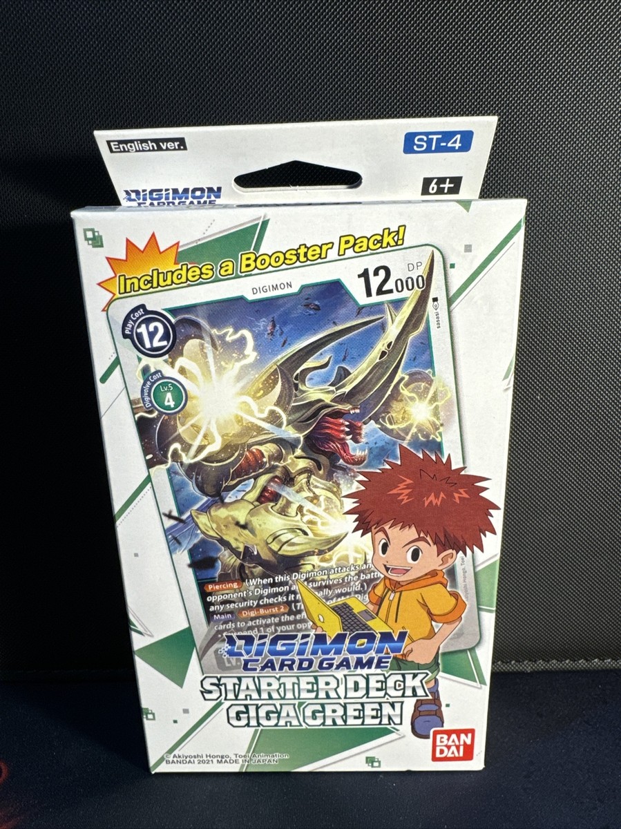 digimon card game green deck TCG Digimon Card Game Start Deck Dowa No Buto (ST-18) – Click.com.bn main image 1