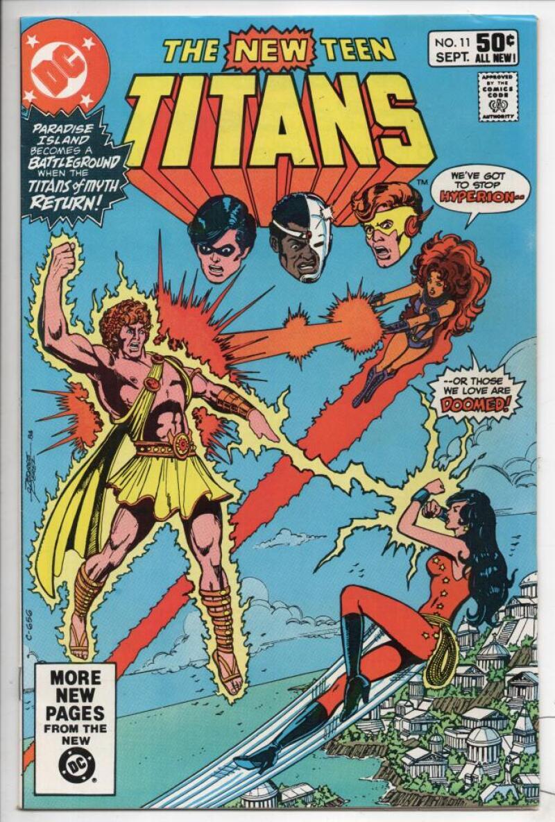NEW TEEN TITANS #11, VF-, Perez Hyperion DC 1980 1981 more in