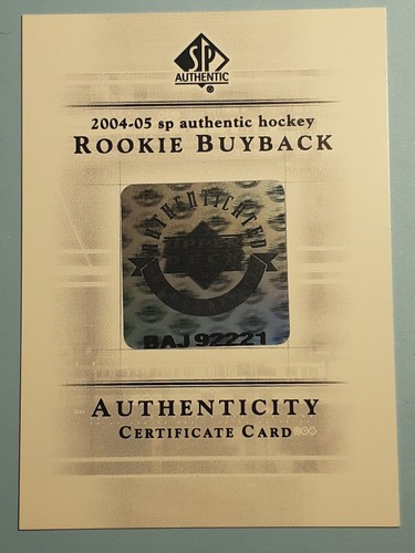 Ilya Kovalchuk Rare 2004-05 Rookie Buyback & Authenticity Cards Both NM-M Better - Picture 14 of 24
