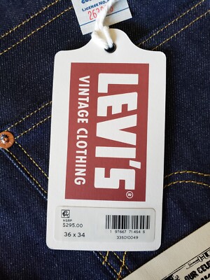 LEVI'S 1933 501 xx LVC Vintage Clothing Selvedge 1937 MADE in