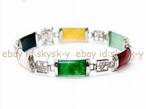 Stunning Natural Gemstone Jade Bangle Bracelet Fortune Women Lucky Jewelry Gifts - Picture 29 of 117