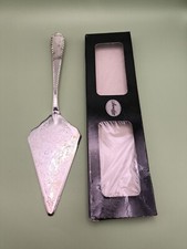 Vintage Sheratonn Silver Plate Italian Cake Slice With Box | Baker Gift Cook 